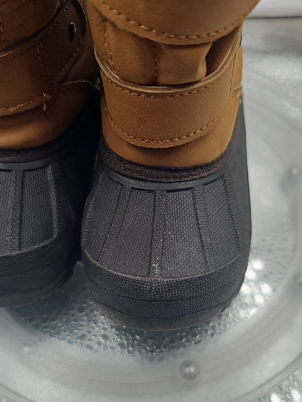 S Tan And Dark Brown Koala Kids Boots - Picture 3 of 8